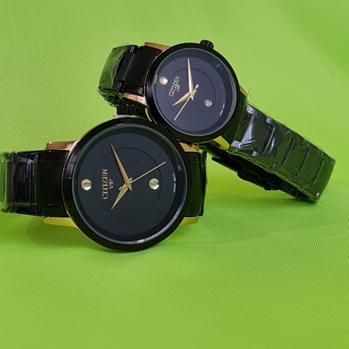 ساعت مچی ست مردانه و زنانه سیتیزن بند فلزی بدنه استیل citizen