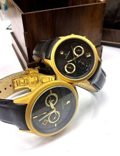 ساعت مچی ست الگانس سه موتور فعال ضمانت کتبی اصلی بودن کالا رنگ ثابت کرنوگراف